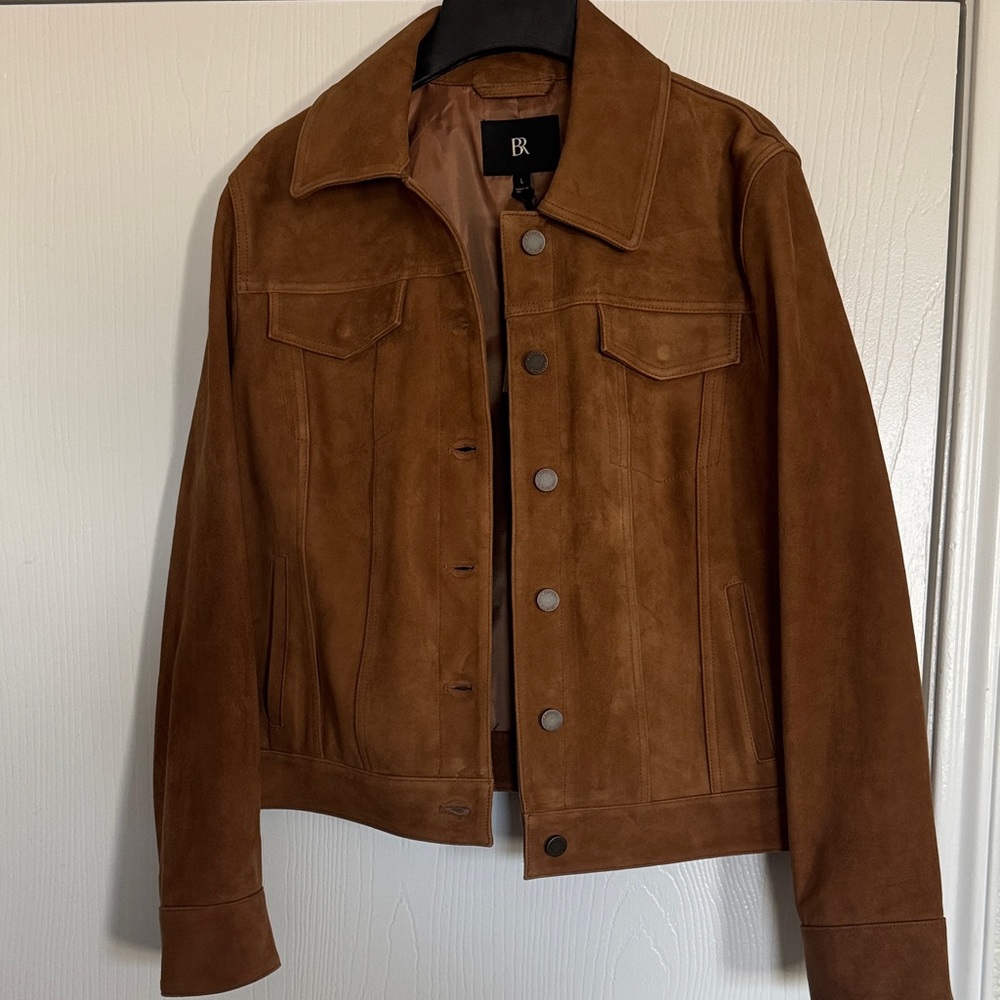Banana Republic Camel Suede Outerwear